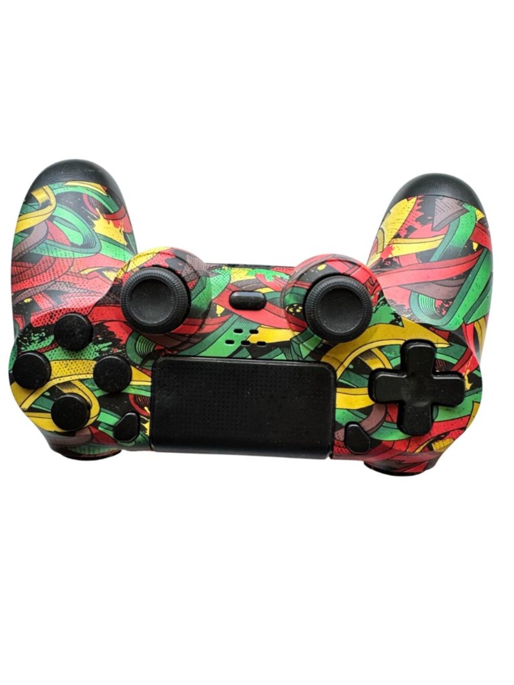 Custom PS4 Wireless Controller Multicolor Graffiti Design Pre-Owned - Picture 6 of 9